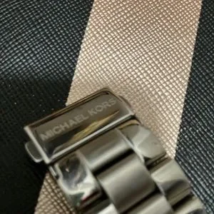AUTHENTIC (used) Silver tone oversized Michael Kors watch Worn 5 times w/ box MICHAEL Michael Kors | Accessories | Authentic Used Silver  main image 2